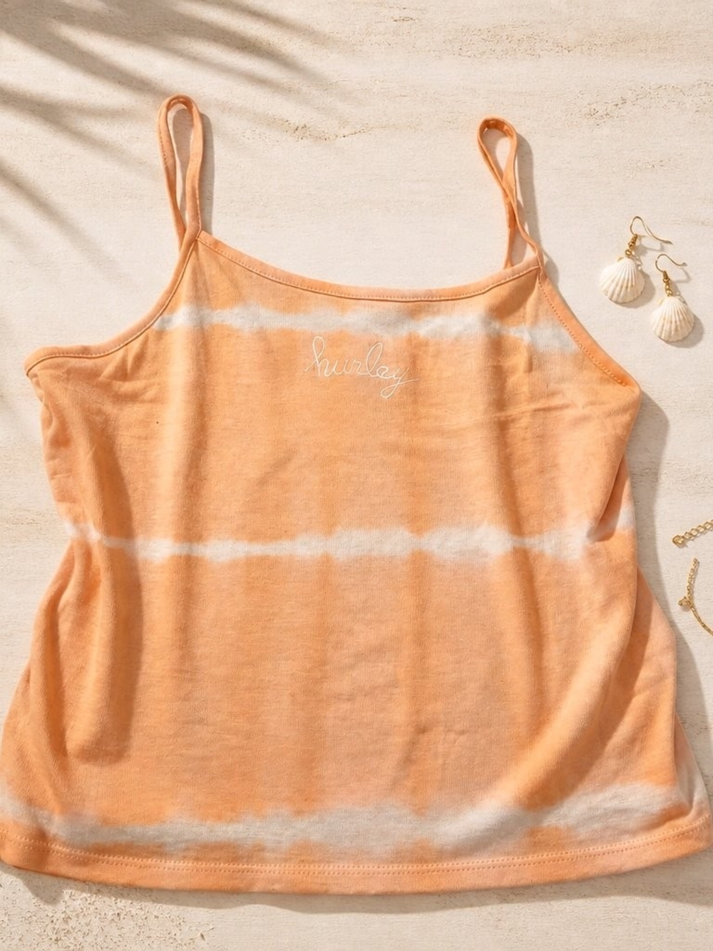 Hurley Peach Tie-Dye Cami Tank Top